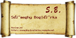 Sümeghy Boglárka névjegykártya